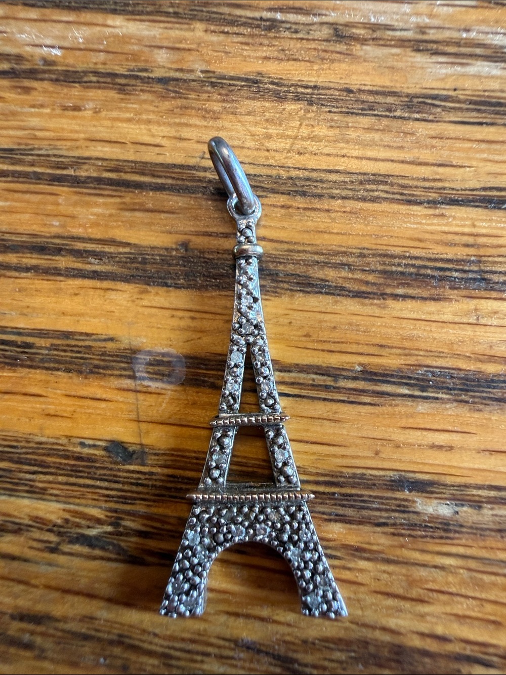 Eiffel Tower Necklace Charm Pendant Silver & Gold